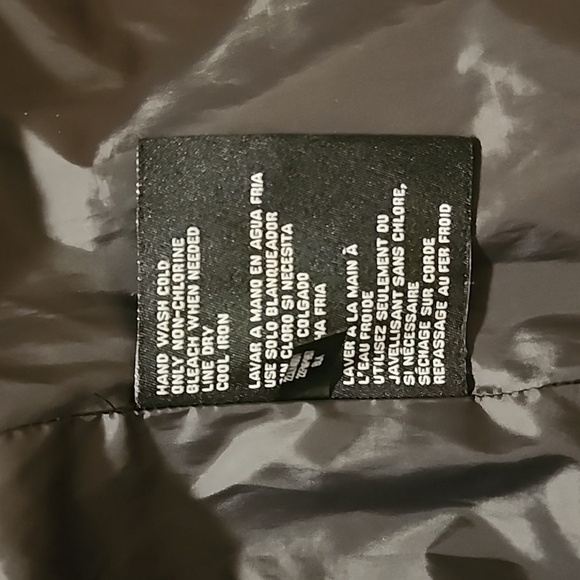 Guess Puffed Jacket Black Hooded Size X Small Full Zip - Picture 5 of 6